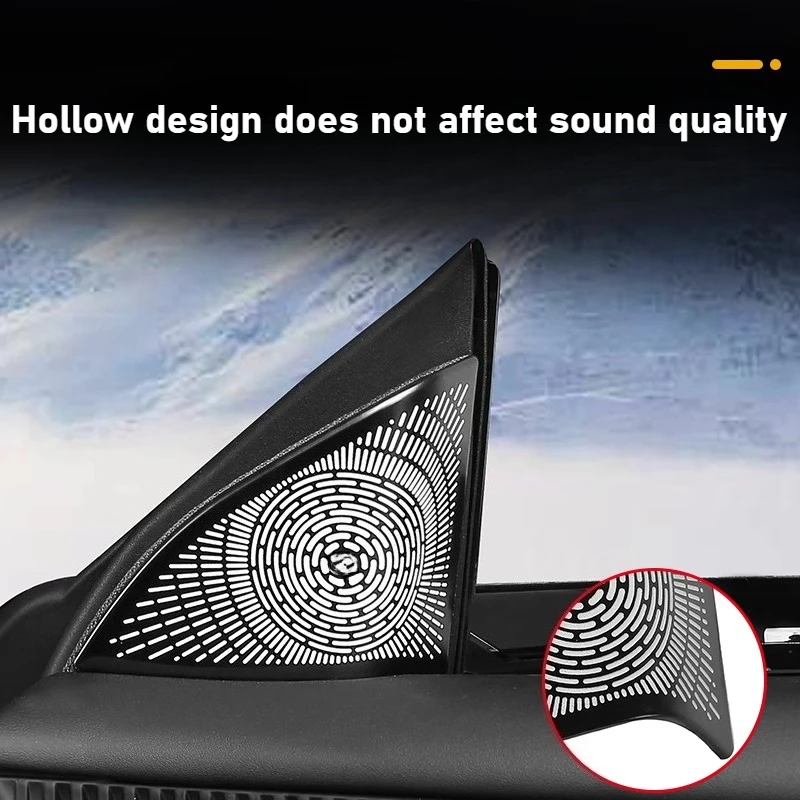 For AVATR 12 Car A-pillar triangular horn protective cover stainless steel steering wheel under sound cover dust-proof