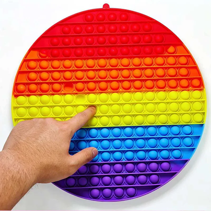 

Large Size 30CM Silicone Push Bubble Stress Reliever Fidget Sensory Toys Autism ADHD Educational Gifts for Kids Boys Girls