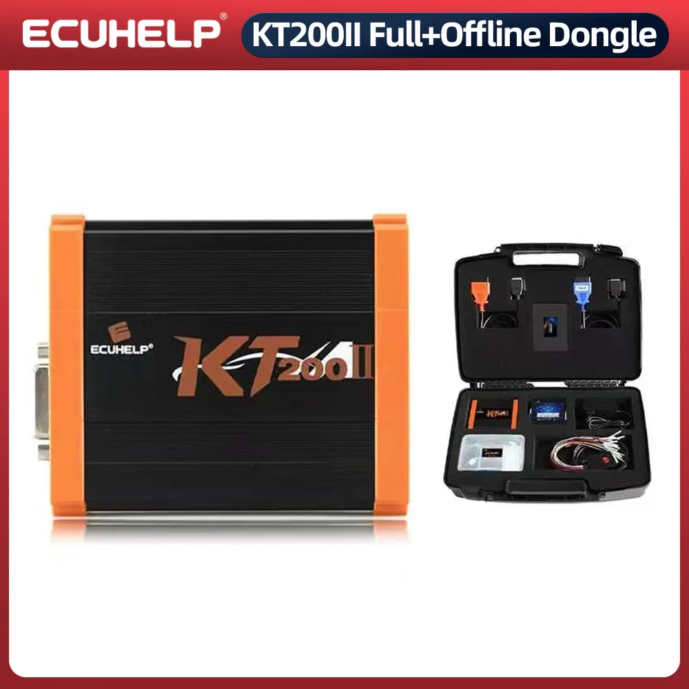 ECUHELP KT200II ECU Programmer Full Version with Offline Workstation OBD2 BOOT BDM JTAG Upgrade ECU Protocols Over KT200