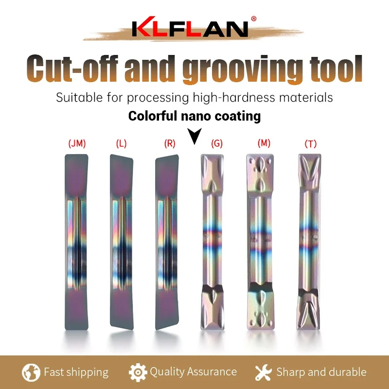 

Hardened Steel Special Inserts Colorful Groove CNC Cutting And Grooving Inserts MGMN MRMN MGGN High-Hardness Beveled Arc Insert