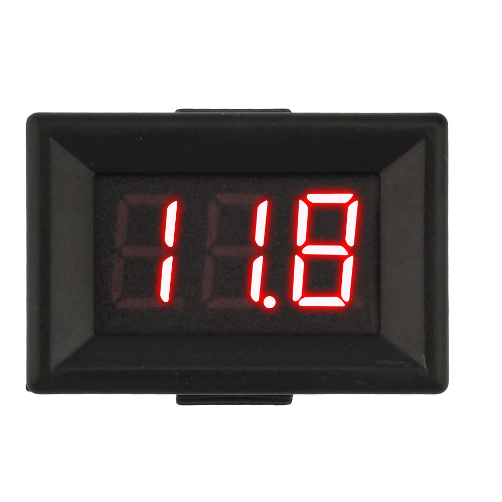 0.36Inch Digital Temperature Meter 3-Digit Thermometer Gauge DC 4-28V Digital Temperature Control Panel Monitor with NTC Sensor