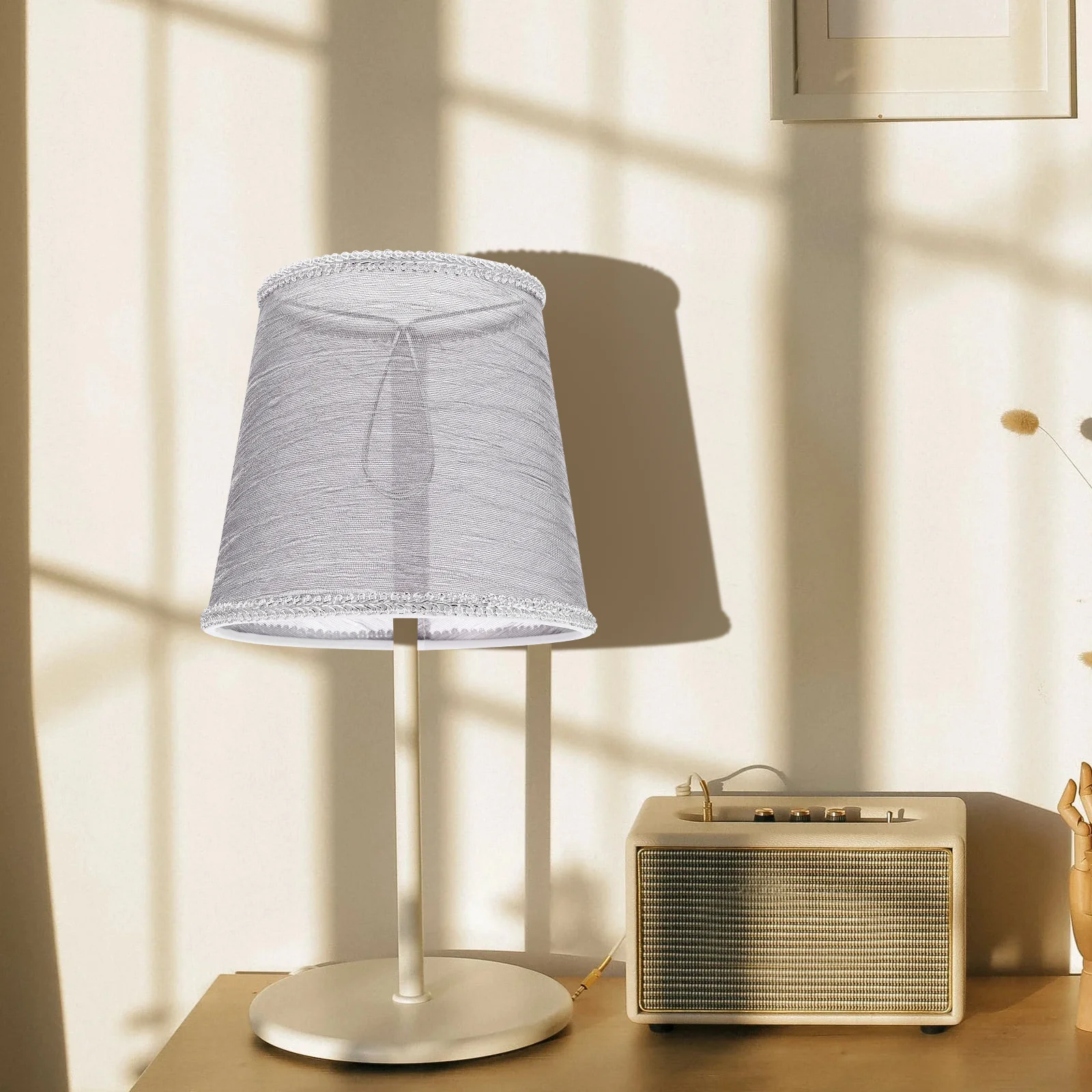 

3 шт., тканевый абажур премиум-класса, прочный светильник, романтическая теплая атмосфера, потолочный настенный торшер, декоративное диффузное освещение