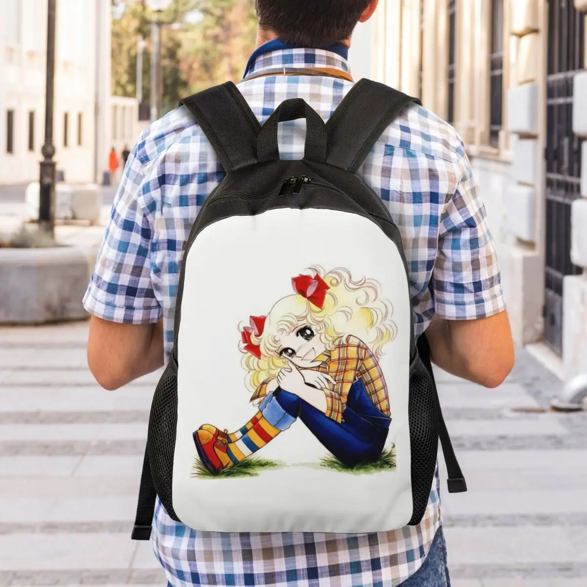 Candy Candy Anime Manga Backpack Student Boys Girls BookBag School Bag Laptop Shoulder Bags