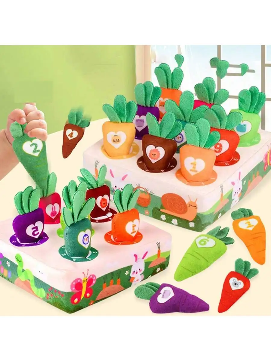 

Детская редиска, морковный урожай, игра Монтессори, спортивные навыки, ремесленное обучение, цветное обучение, развивающие игрушки