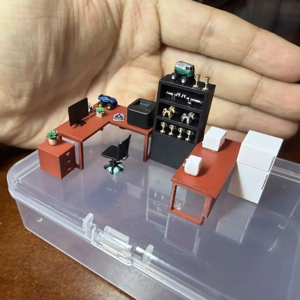 

Diorama 1/64 Ooffice Model Garage Scene Accessories Coffee Machine DIY Miniature scenes Collection Figure Doll Ornaments