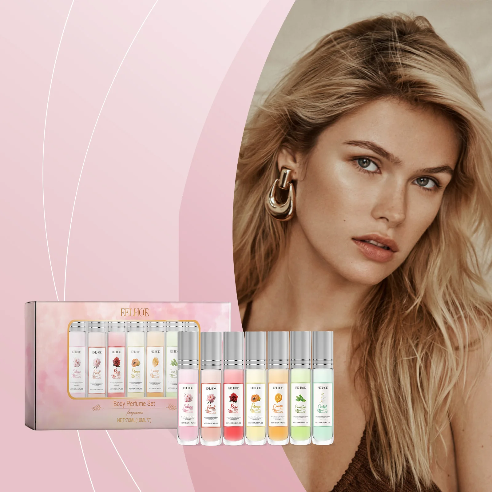 Elegant Perfume for Women Long Lasting Fragrance Refreshing Natural Scent Body Spray Original Perfumes Charming Body Perfume Set
