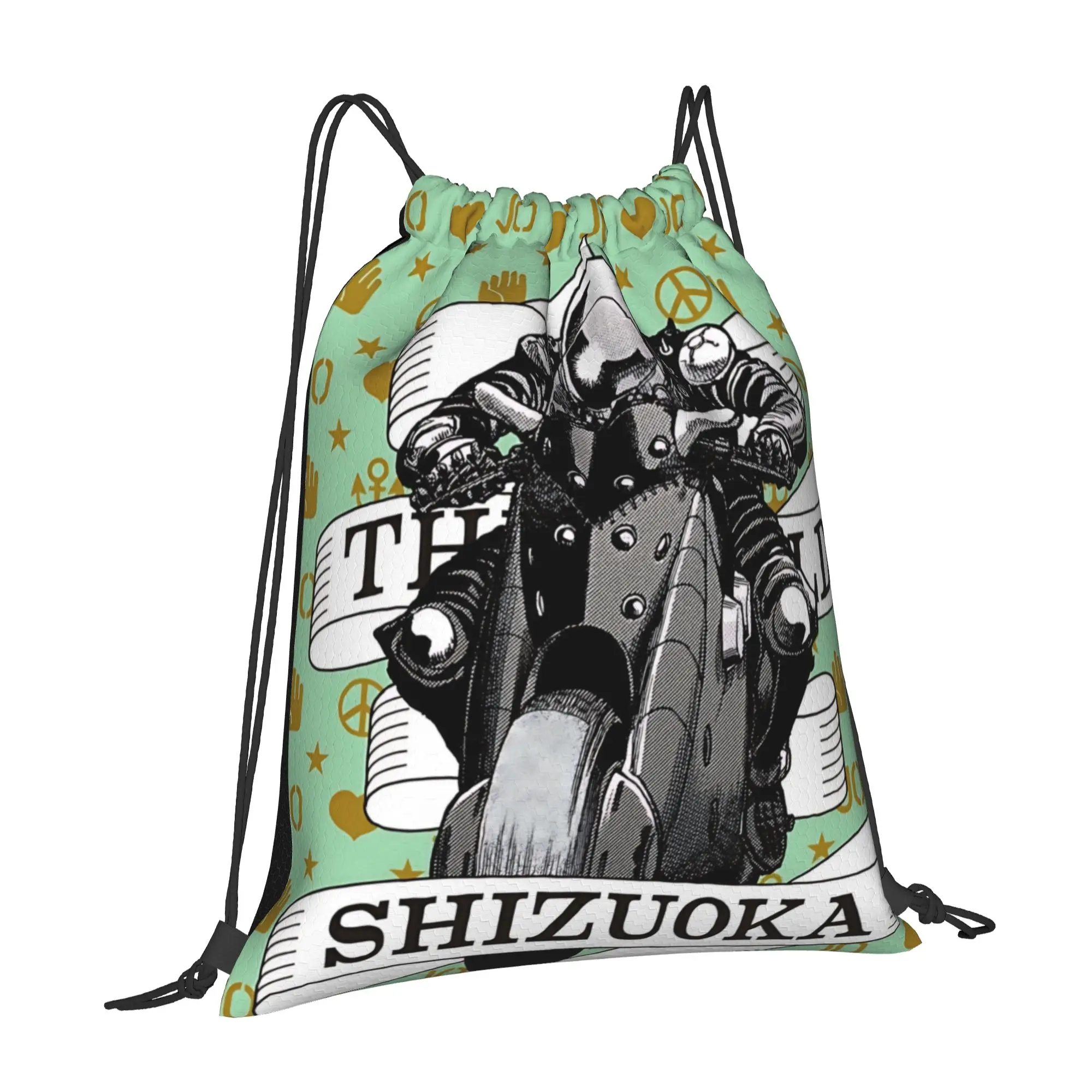gym Pouch Jojo's Bizarre Adventure World  Drawstring Bags Men Women Storage Backpack Teenager Travel Bag Multi-function Pocket