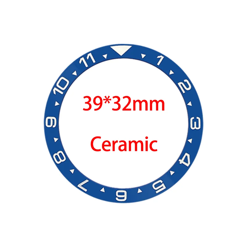 39*32mm Ceramic Bezel Insert Watch Parts Fit For Seiko Turtle Abalone Watch Case NH35 NH36 Case Men Watch Bezel Insert Ring