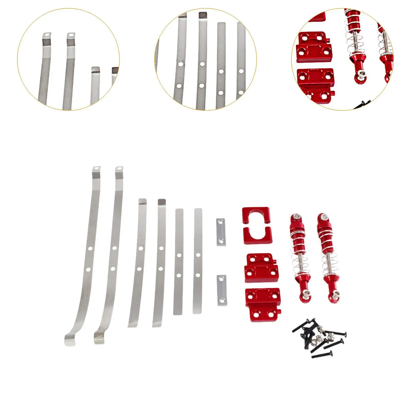 Metal Upgrade Parts Easy to Install Modification Spare Model Toy Metal Rear Axle Spring Fixing for 1:12 Scale RC LC79 Truck MN82