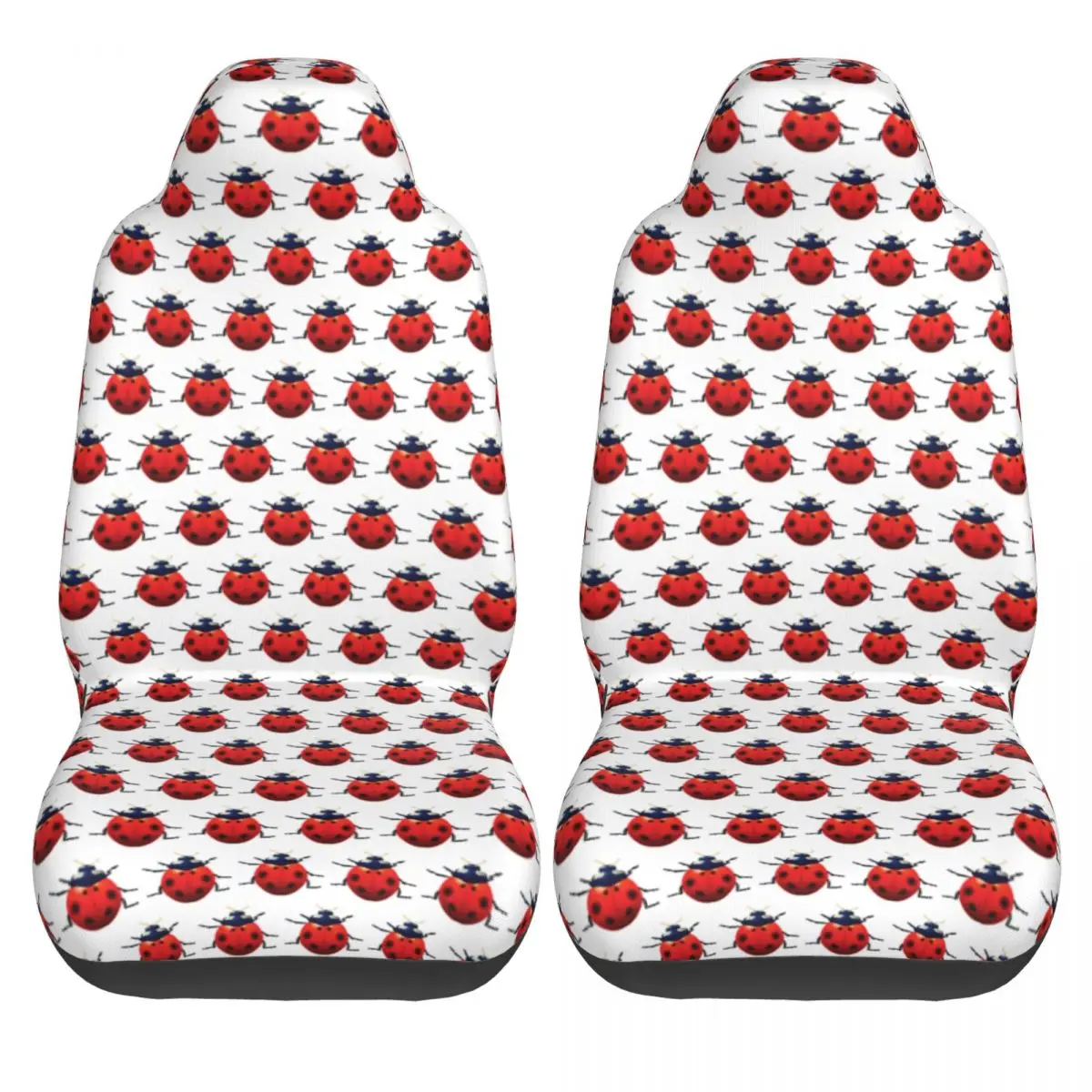 Ladybugs Gifts Animals Universal Car Seat Cover Four Seasons Travel Front Rear Flocking Cloth Cushion Polyester Hunting