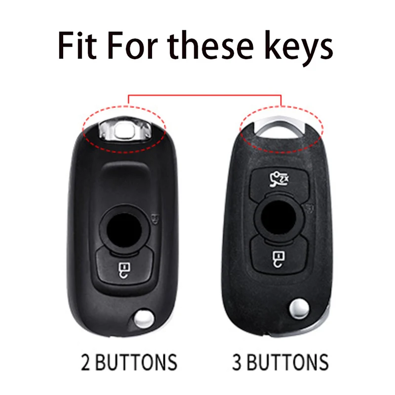 2 3 Buttons Metal Car Key Cover Fob Case Shell for Opel Astra K Vauxhall for Buick Verano GT Excelle 2015 2016 2017 2018 2019