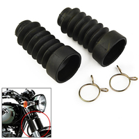2pcs Motorcycle Rubber Front Fork Gaiters Dust Cover For Honda Dio 18/27/28/34/35/56 Corrugation Rubber Dust Front Fork Parts