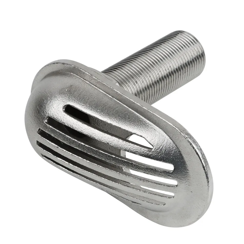 Boat Intake Strainer 316 Stainless Steel Marine Water Inlet Filter Filtering Hose Thru-Hull Pump Scoop Fitting Yacht Accessories