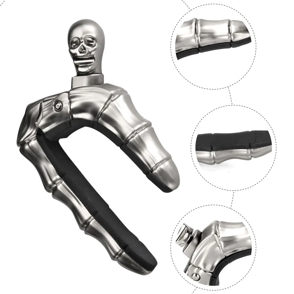 

Guitar Capo Acoustic for and Ukulele Adjustable Accessories Skull Tuning Clip Tuner