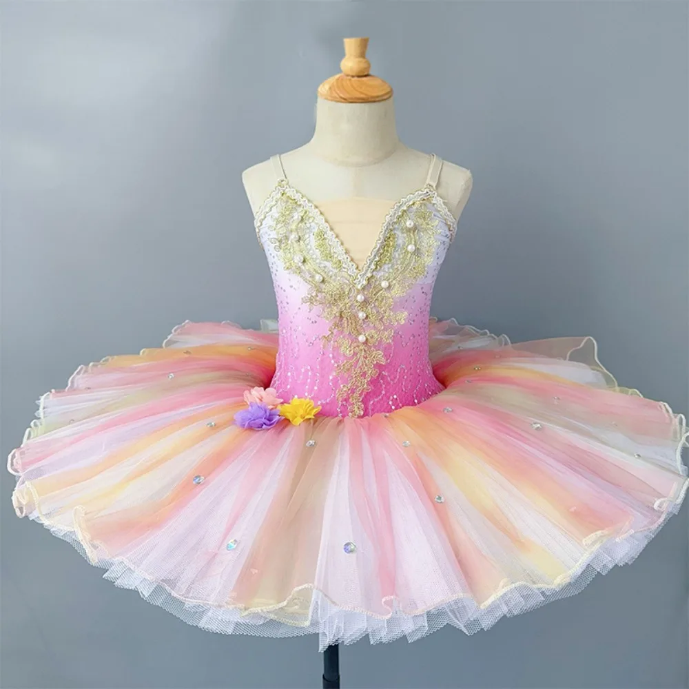 

Leotards for Girls Dresses Stage Costumes Tutu Performance Kids Clothes Dance Wear Children's Clothing Elegant Cute Ballet Dress