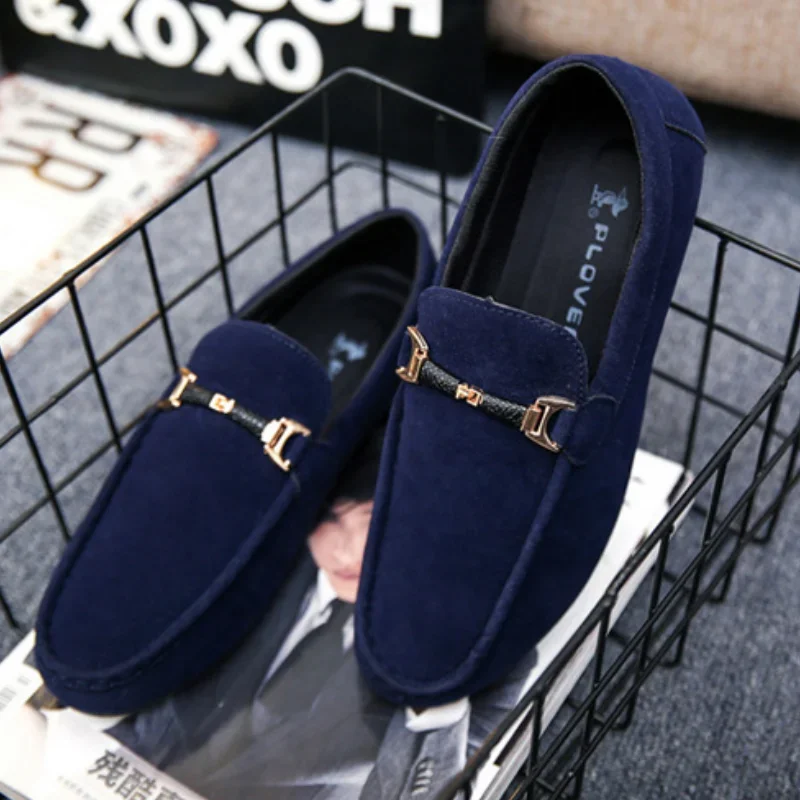Men\'s Casual Shoes Soft Comfortable Driving Moccasins Slip on Loafers for Men Lightweight Flat Walking Shoes Sapatenis Masculino