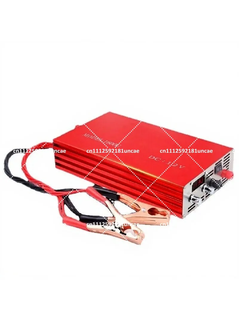 1600W DC 12V Digital Inverter 4000W Peak Power Converter with LCD Display