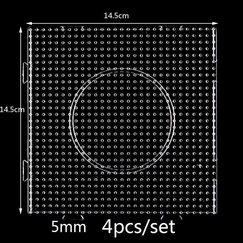 2.6/5mm 하마 비즈 장난감 24/72 색상 Perler 철 비즈 키트 어린이 3D 퍼즐 DIY 장난감 퓨즈 비즈 Pegboard 시트 다림질 종이 세트