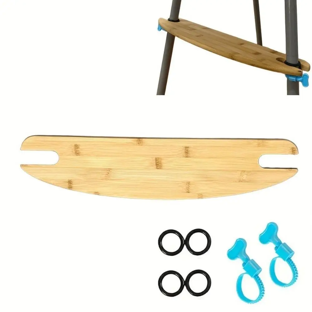 Natural Bamboo Wooden High Chair Footrest 50cm Adjustable Adjustable HighChair Foot Rest Universal Baby Highchairs Pedal