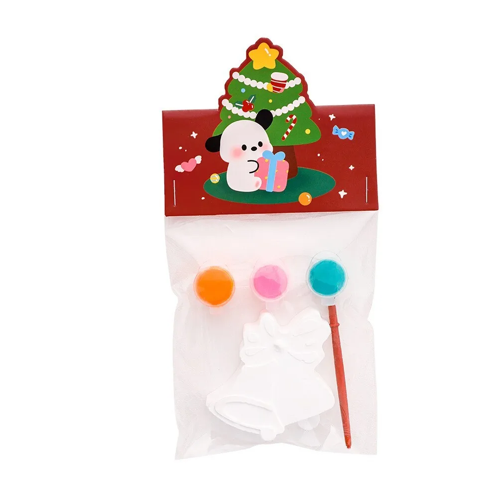 Natal graffiti gesso boneca para crianças do jardim de infância diy artesanal colorir artesanato atividade presente para estudantes pequeno favor