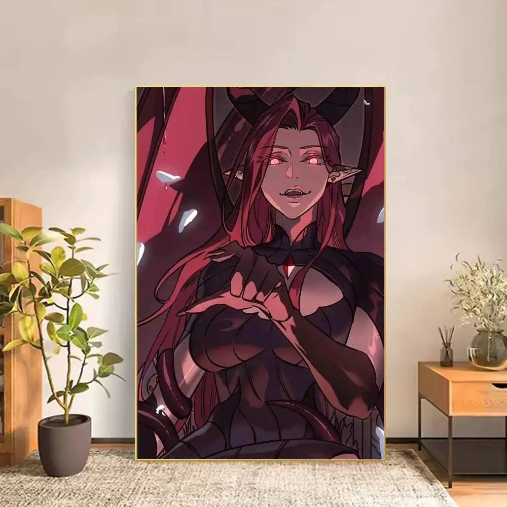 L-Lilith Demon Queen Poster Versatile HD Waterproof Wall Art Self-Adhesive Decor for Any Space Ideal Gift