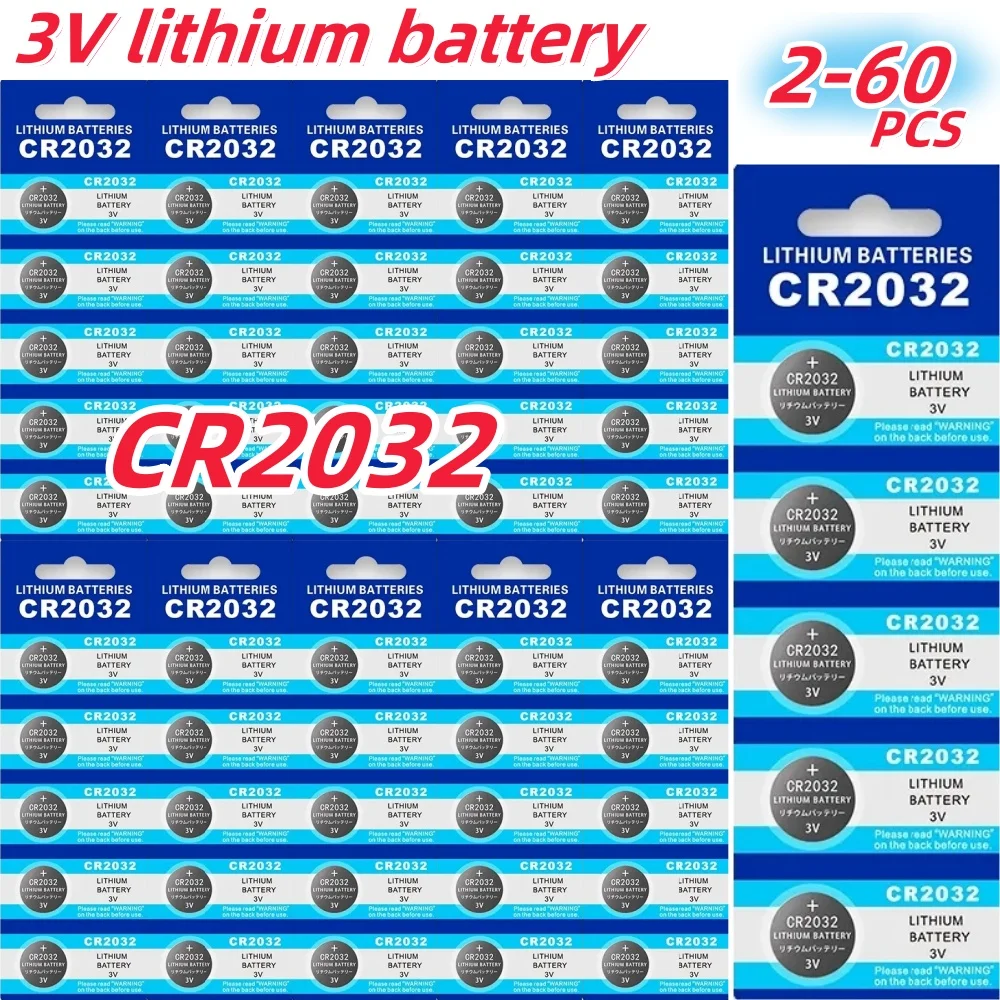 cr 2032 3V Lithium Battery CR2032 Button Battery For Watch Toy Calculator Car Remote Control Button Coin Cell 2024NEW