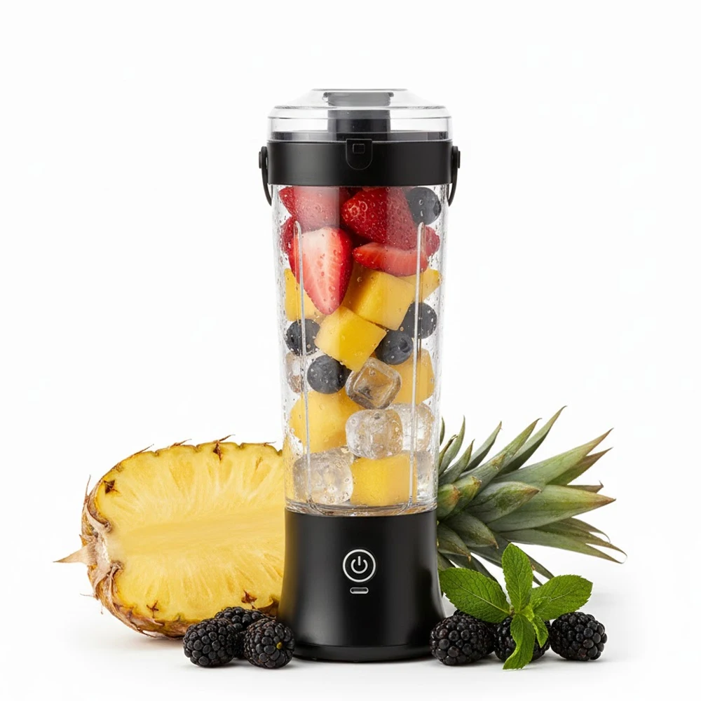 

Portable Juicer Blender USB Rechargeable Cordless with Tritan Cup for Juice Shakes Smoothies Quiet and Easy to Clean