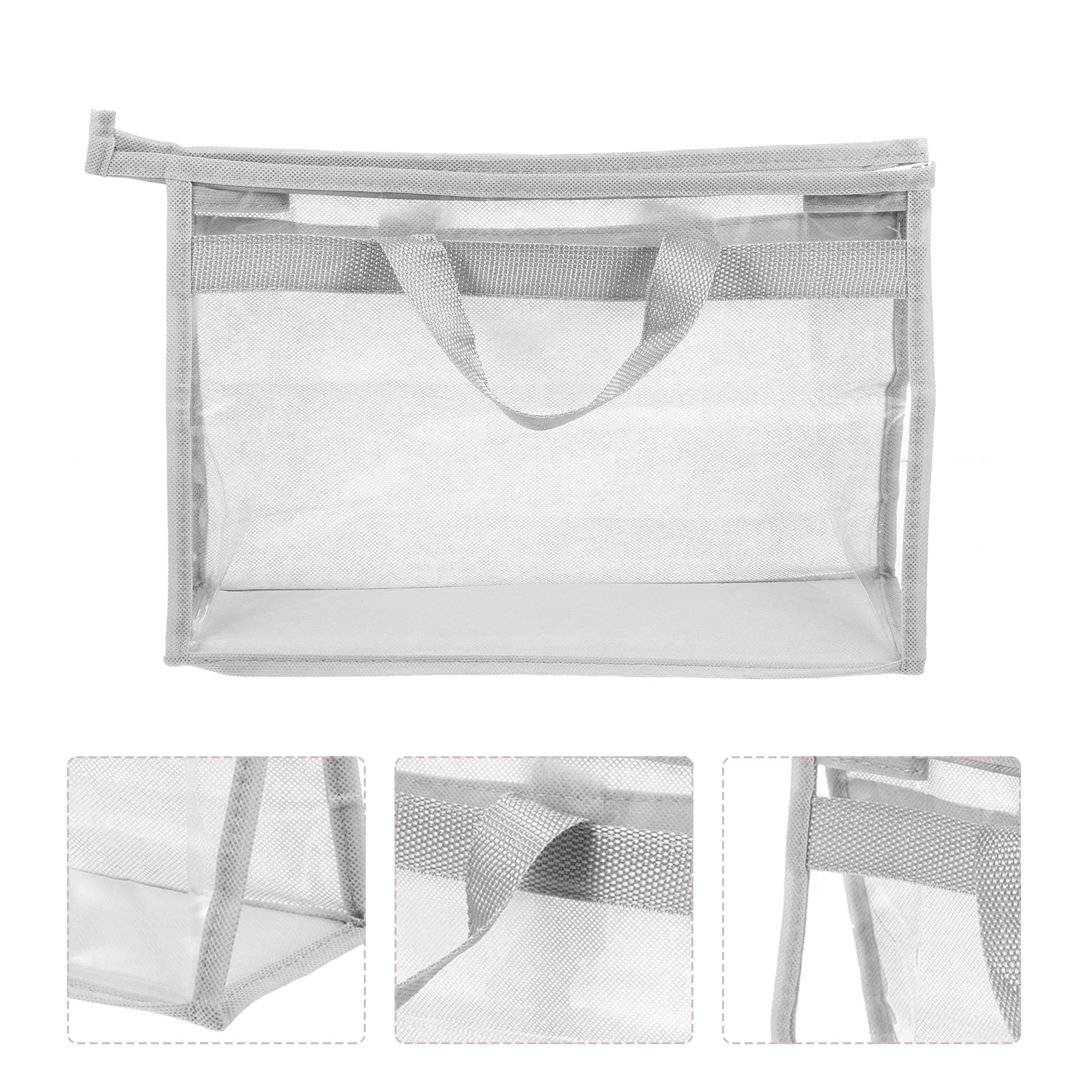 

Dustproof Storage Bag Handbag Organizer Pouch Transparent Travel Save Space Clean Reusable Washable Plastic Daily