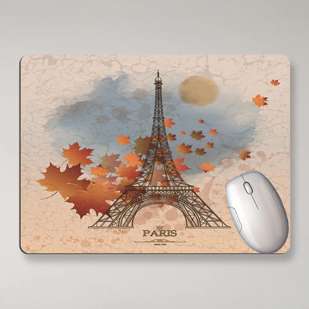 Retro Eiffel Tower Mouse Pad Small Rubber Mouse Pad Non-Slip Gaming Desktop Mouse Pad Desk Mousepad Wrist Rest For PC Laptop