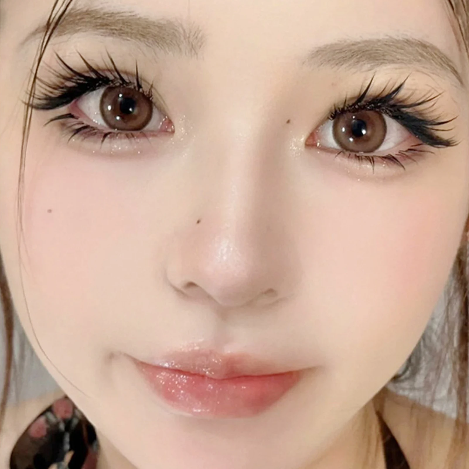 10 linhas y2k raposas cílios postiços estilo cômico misturado natural cílios inferiores sem necessidade de cola para trabalho, festas de aniversário e viagens