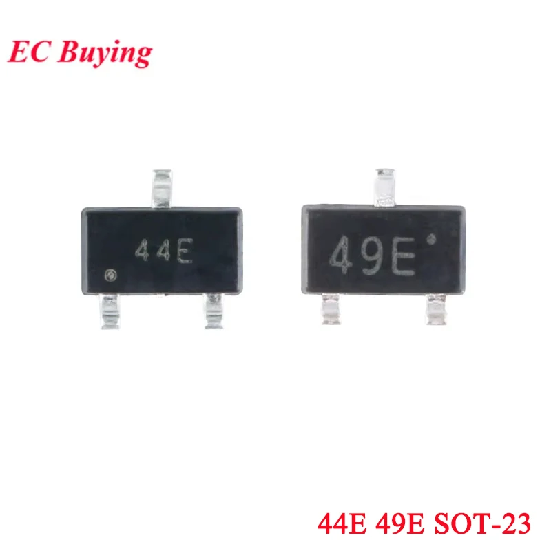100Pcs/5pcs 44E 49E Hall Effect Sensor Switch SMD Hall Element SS49E AH49E A3144E SOT23 Sensor Switch Brushless Electric Motor