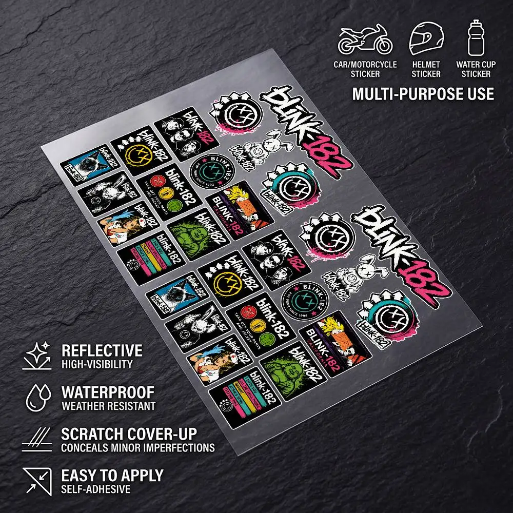 B-link-182 Long Lasting Reflective Sticker Scratch Conceal Fit Motorcycle Car Helmet Fridge Decals
