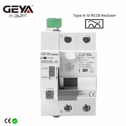 GEYA GRD9L-R with GYL9 Type A-SI Automatic Reclosing Leakage Circuit Breakers 2P 4P 40A 63A 30mA RCD Electromagnetic