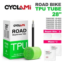 CYCLAMI Super Light Bike Inner Tube TPU Material 30g Road Bicycle Inner 45 65 85 mm Length French Valve