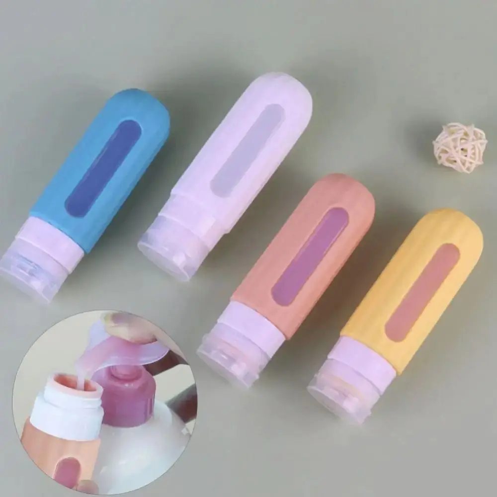 90 ml Silikon nachfüllbare Flaschen Squeeze große Kapazität Duschgel Lotion Flasche sichtbares Design Shampoo Unterabfüllung Reise