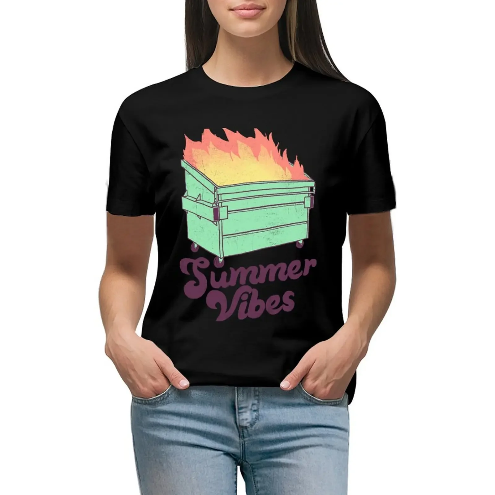 

Summer Vibes T-Shirt customs design your own animal print shirts graphic tees t-shirts for Women graphic tees