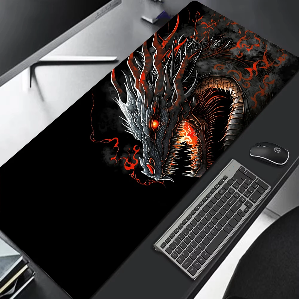 Japanischer Drache, großes Gaming-Mauspad, XXL-Tastatur, Gamer, 900 x 400 Geschwindigkeit, Mauspad auf dem Tisch, Geschwindigkeits-Schreibtischunterlage, Anime – Detail 9