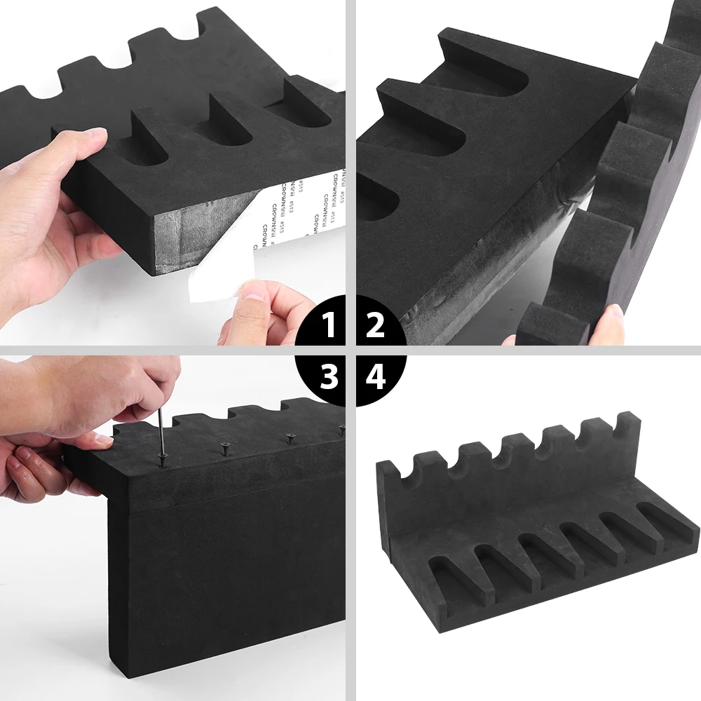 4/6 Slots Handgun Display Rack Glock Magazine Holder Pistol Storage Soft EVA Foam Gun Stand Weapon Support Hunting Accessories