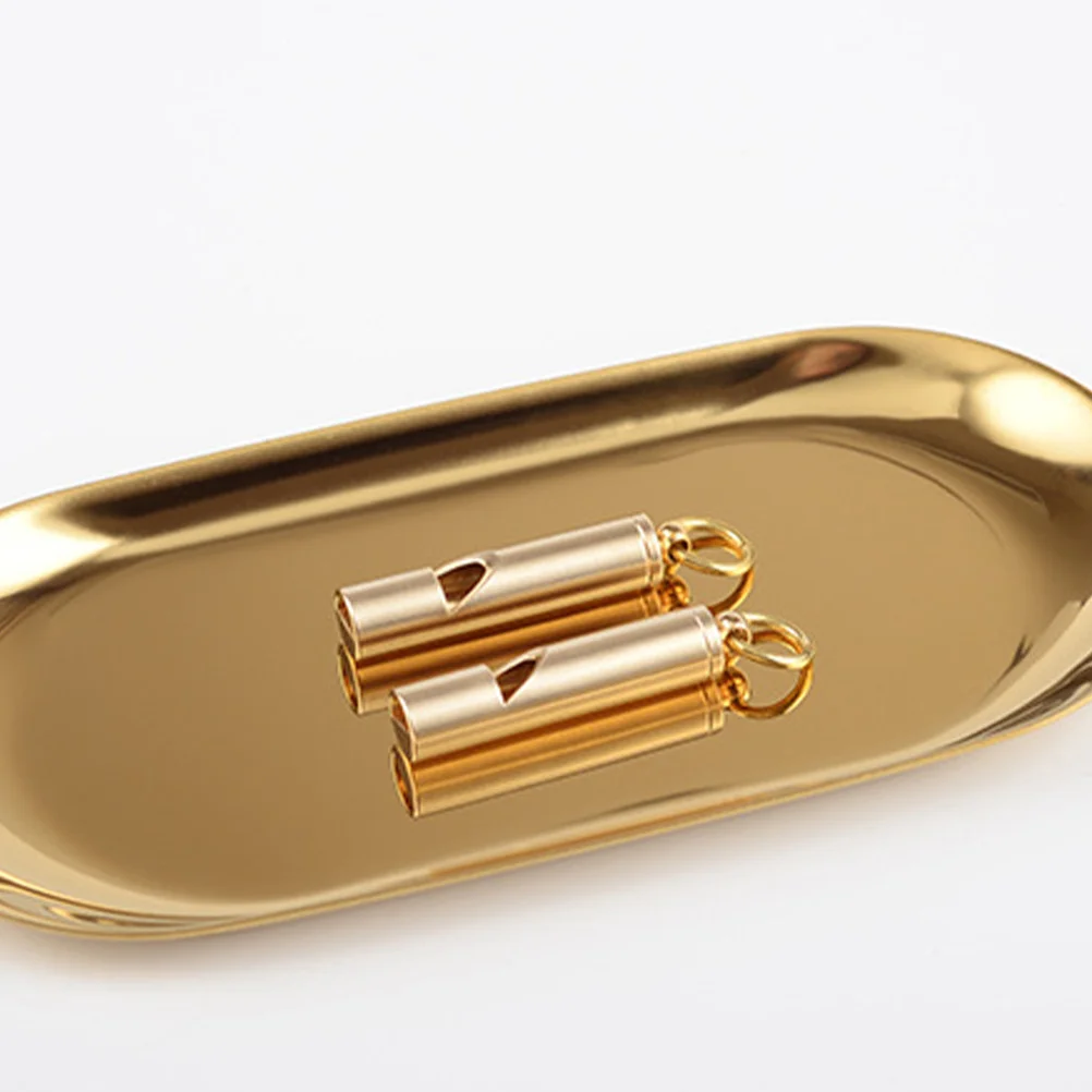 3 قطعة صافرة إنقاذ المعادن النحاس النقي المفاتيح قلادة للمشي التخييم تسلق الطوارئ الإنقاذ كرة قدم رياضية في الهواء الطلق #5