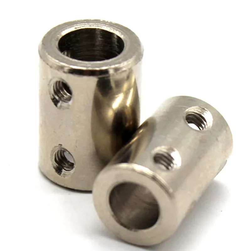 1Set Rigid Shaft Coupling 3mm 4mm 5mm 6mm 8mm 10mm 12mm 45# Steel Coupler Motor Transmission Connector Sleeve DIY Motor Parts