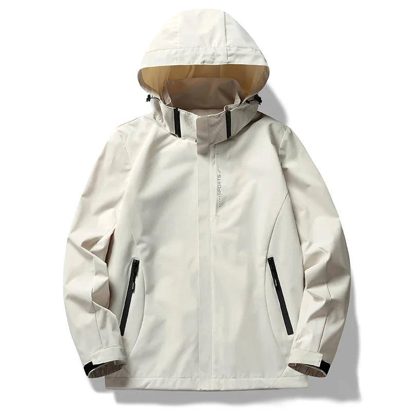 

Thin-style Outdoor Windbreaker with Waterproof Jacket, Single-layer Windproof Design for Three-proof Mountaineering Clothing