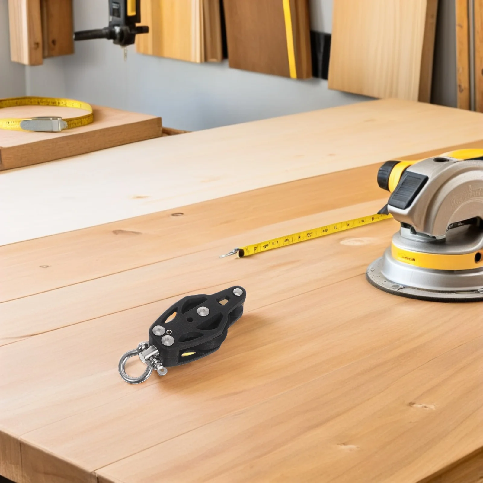 

Nylon Metal Single Pulley Block - Smooth Running Bearing Guide Pulley for Workout Gym Cable Attachments Marine Sailing and