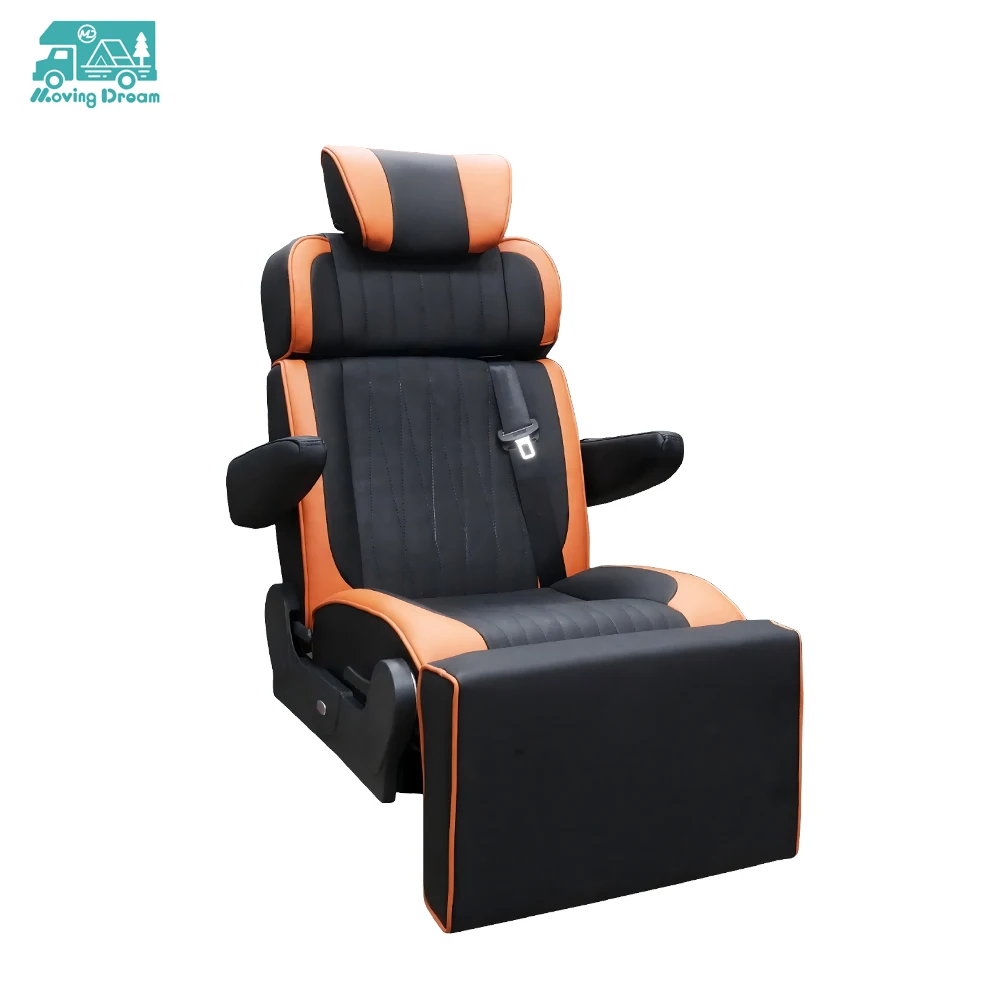 JDA Hot Selling Folding RV Single Seat Convertible to Bed for Caravan Campervan Van MPV RV Motorhome Caravan