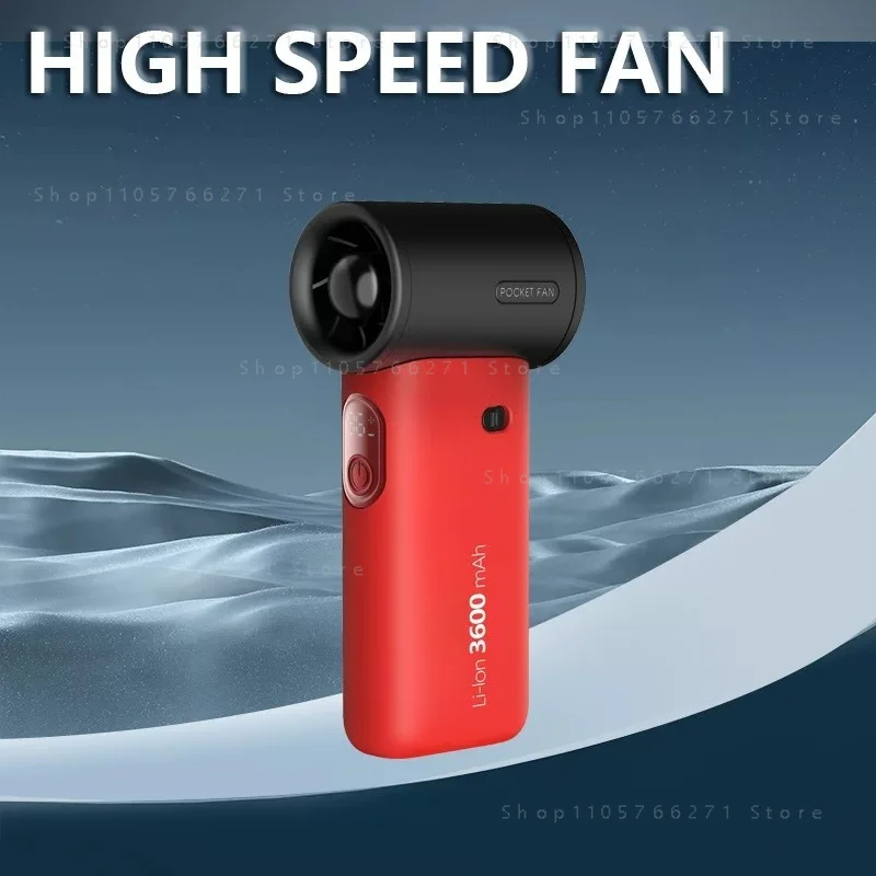Violent Turbo High Speed Handheld Fan Outdoor Portable Rechargeable USB