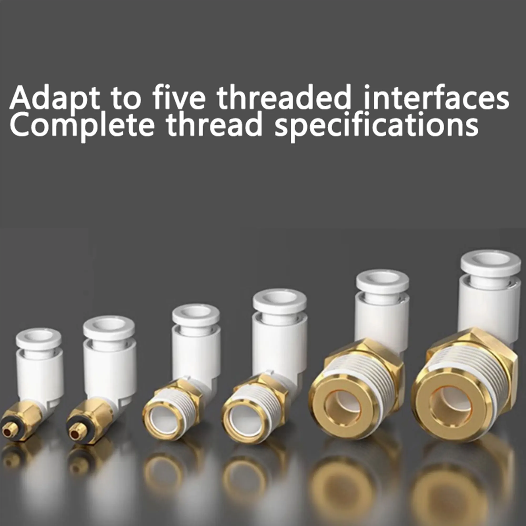 10PCS-PL Pneumatic Connector 4mm-12mm Hose OD 1/8'1/4' 3/8'1/2' Male Pneumatic Thread Tube Elbow Connector Tube Air Push In Moun