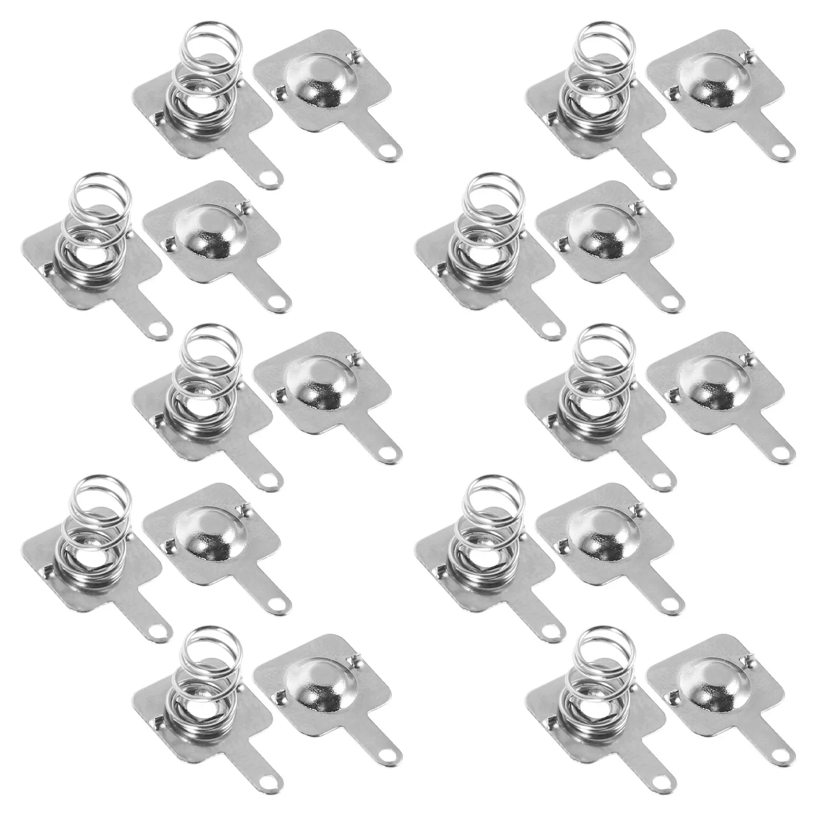 10Sets Battery Spring Contact Plates for Aaa Batteries Quick Connect DIY Adapter Remote Control Devices Iron Battery Terminal