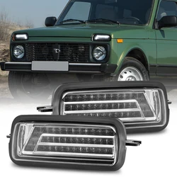 For Lada Niva 4x4 Car Styling Daylights LED Daytime Running Light Brake Signal for LADA NIVA Accessories