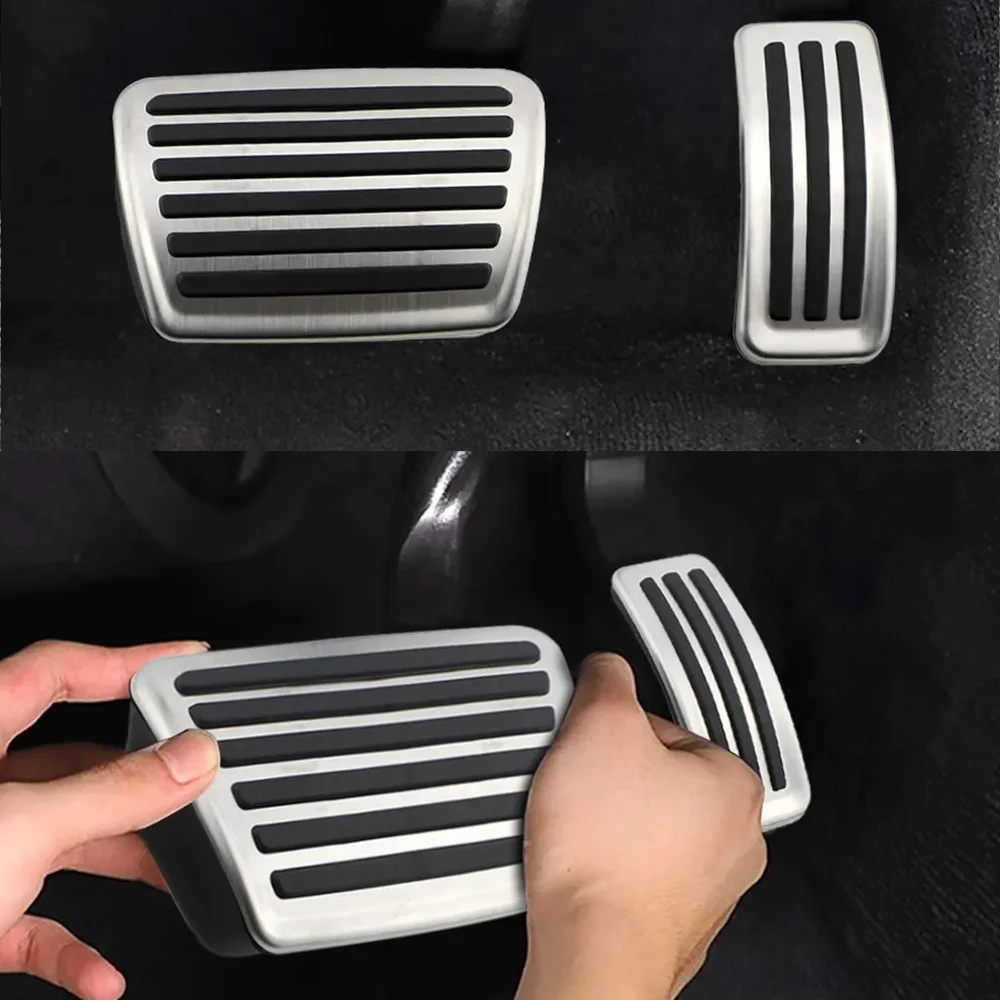 For Audi Q8 sport concept 2017~2020 Car Pedals and Parts Acessorie Accelerator No Drilling Alloy Fuel Rest Brake Stainless Steel