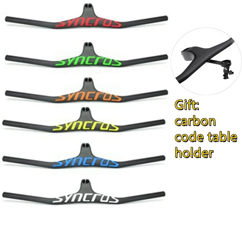 SYNCROS personnalisé Champion vtt vélo Riser-17 degrés guidon intégré en forme unique 28.6mm