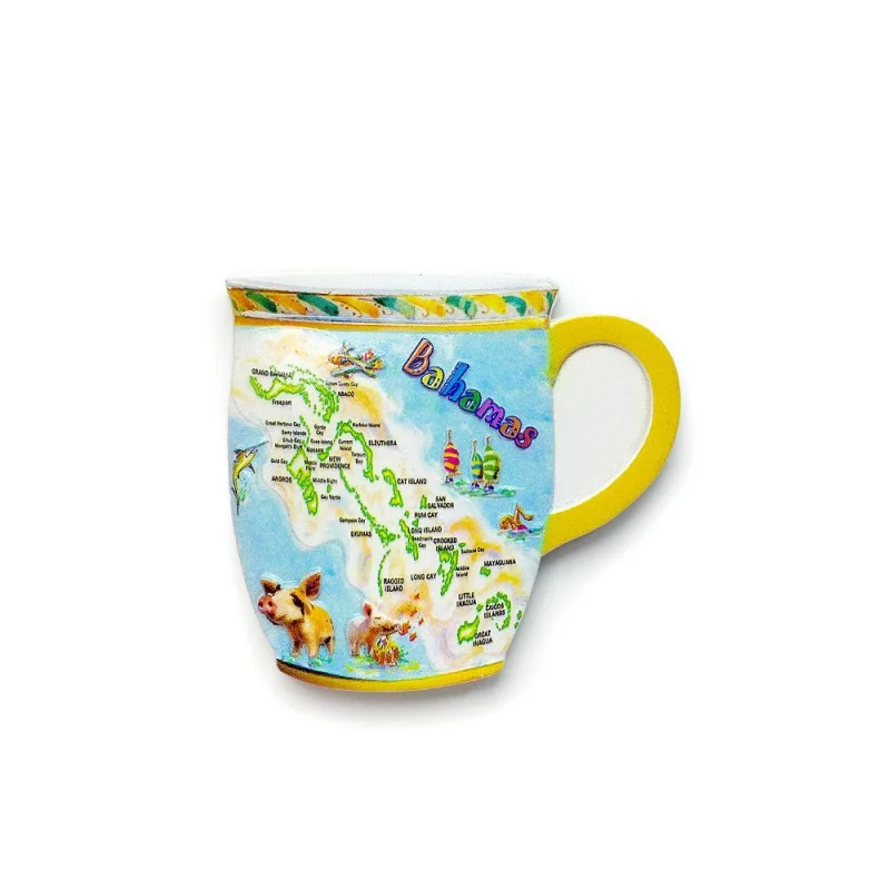 

Bahamas travel souvenir craft creative mug3dThree-dimensional Decorative Painted Gift Refrigerator Magnet